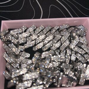 Moissanite Cuban chain link 18mm